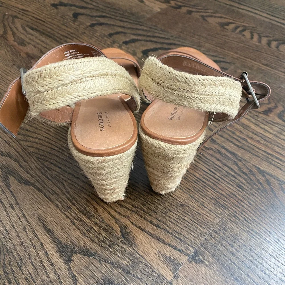 Sonoma espadrille wedge sandals 9.5